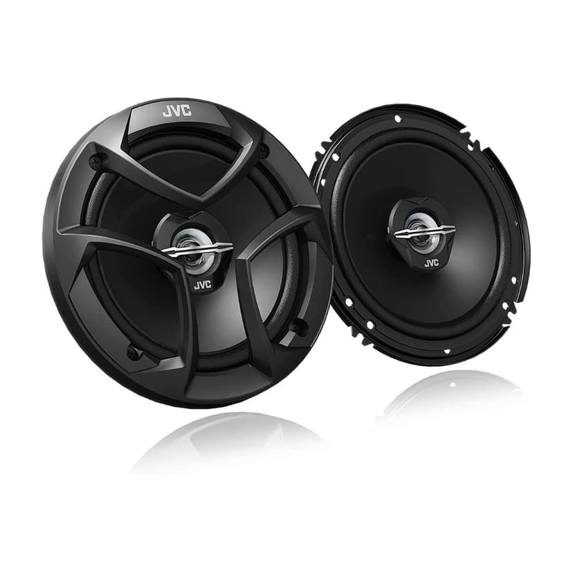 JVC CS-J620 300W 6.5" CS Series 2-Way Coaxial Car Speakers, Set of 2, 6.5" Mica Cone Woofer & 1" PEI Tweeter, Hybrid Surround, Easy Installation