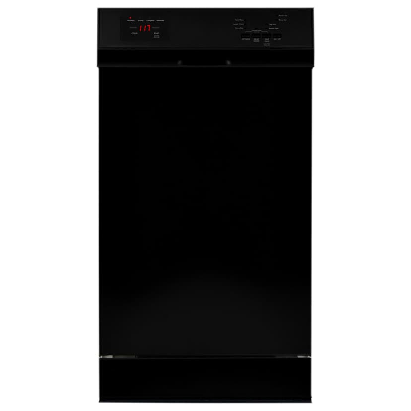 Kenmore 22-14709 18" Compact Built-In Dishwasher - UltraWash Plus, TurboDry, EasyFlex Third Rack & SmartWash - 10 Place Settings - 45 DBA - ENERGY STAR Certified - 18" - Black