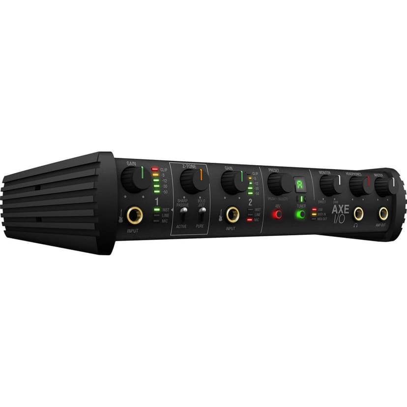 IK Multimedia AXE I/O premium 2-in 5-out 24-bit, 192 kHz USB audio interface for Mac/PC with advanced guitar tone shaping, Hi-Z re-amp out and massive AmpliTube and TONEX software bundle