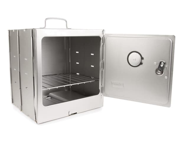 Coleman Portable Camping Oven with Built-In Thermometer & Adjustable Rack, Folds Flat for Easy Storage, Sits on Camp Stoves & Fire