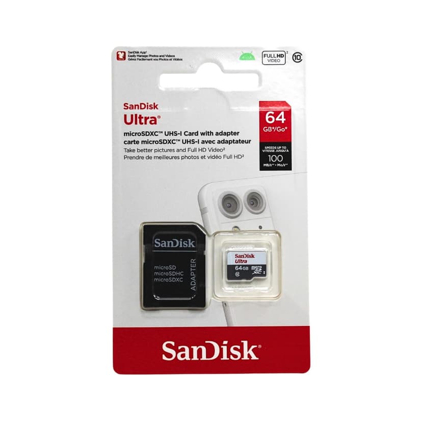 Made for Amazon SanDisk 64GB microSD Memory Card for Fire Tablets and Fire -TV