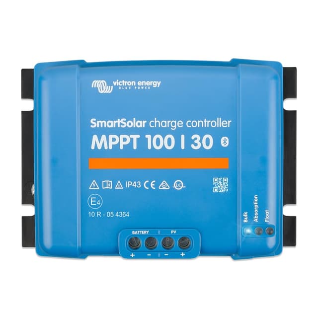 Victron Energy SmartSolar MPPT Solar Charge Controller (Bluetooth) - Charge Controllers for Solar Panels - 100V, 30 amp, 12/24-Volt