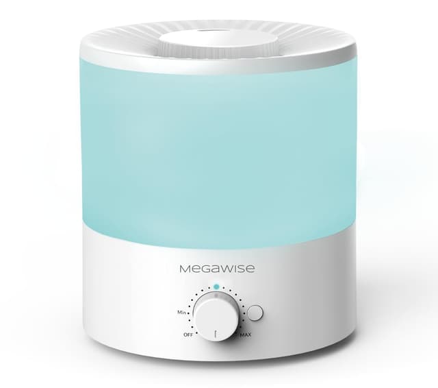 MegaWise Ultrasonic Cool Mist Humidifier SK7620 - 1.5L Capacity, Whisper-Quiet Operation, Adjustable Mist Output, Auto Shut-Off - Ideal for Home, Office, Baby Room, and Bedroom