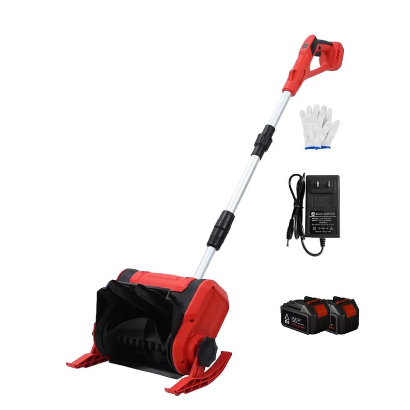 ORIDLECTAL Cordless Snow Shovel 20V Battery & 1200W Motor, Electric Snow Blower with 32CM Width, Lightweight Snow Removal for Doorstep, Driveway, Stairs
