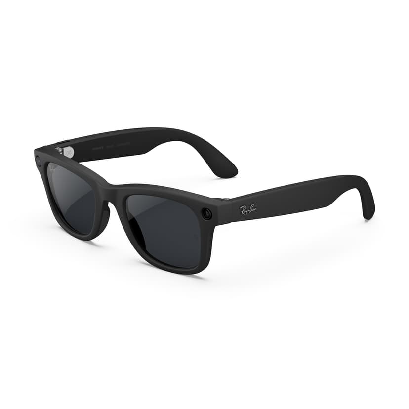 Ray-Ban Meta (Gen 2), Wayfarer, Matte Black | Smart AI Glasses for Men, Women — 2x Battery Life — 3K Ultra HD Resolution — 12 MP Ultra-Wide Camera, Audio, Video — Transitions® Grey Lenses