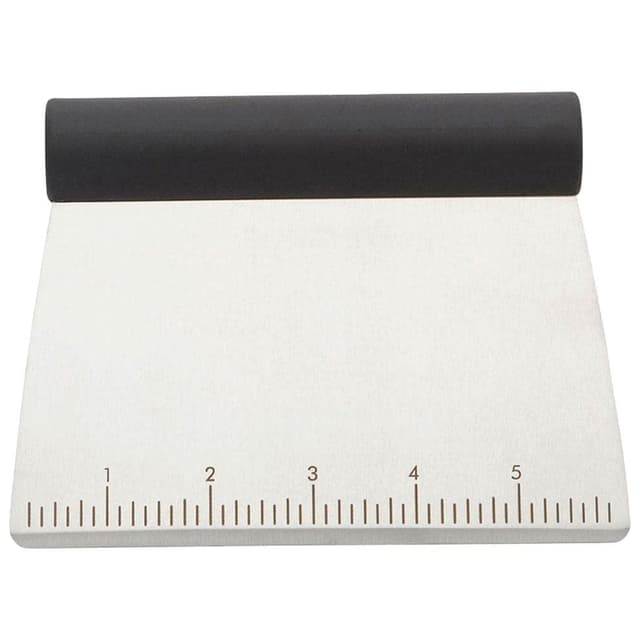 KitchenAid All Purpose Stainless Steel Dough Pastry Scraper/Chopper/Cutter with Measurement Scale, 6-Inch