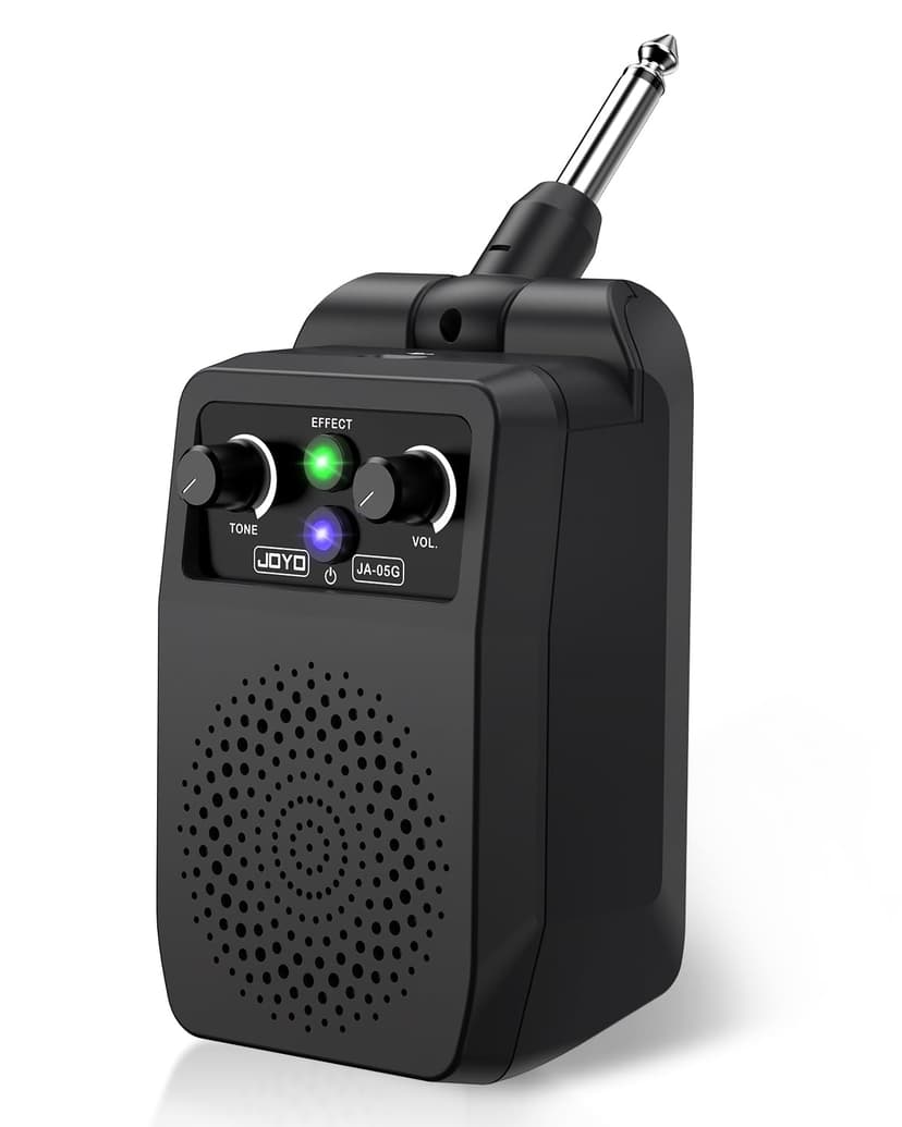JOYO Mini Amp 5W Portable Electric Practice Amp Bluetooth Rechargeable Guitar Amplifier Built-in 4 Effects Clean Distortion Overdrive Reverb, Black (JA-05G)