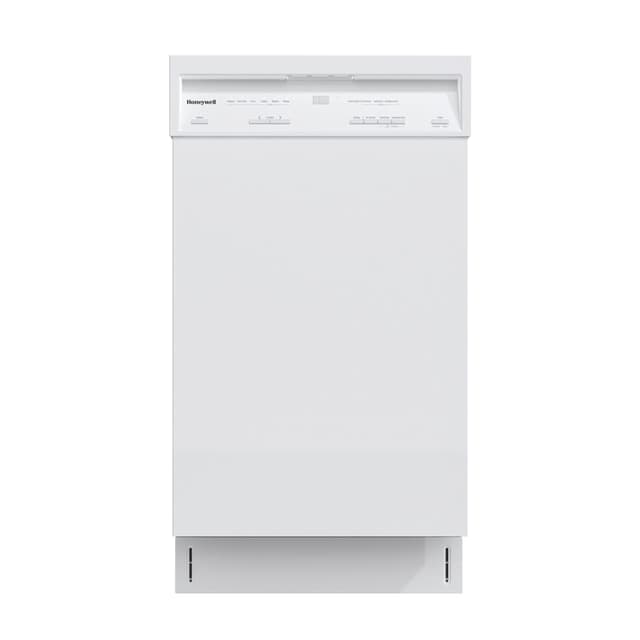 Honeywell 18 Inch Dishwasher with 8 Place settings, 6 Washing Programs, Stainless Steel Tub, UL/Energy Star- White