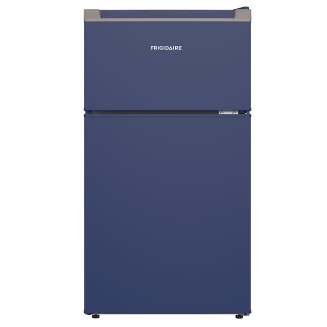 Frigidaire Compact Refrigerator with Top Freezer - 2 Door Fridge with 3.2 Cu Ft, Contemporary Series, Blue