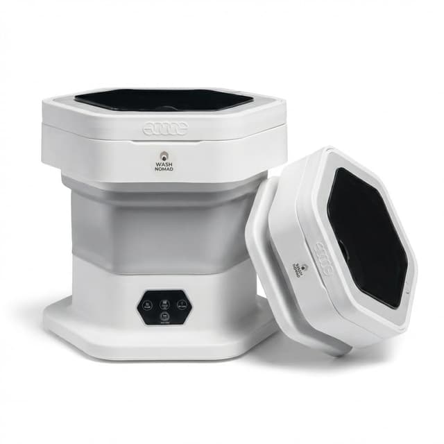 Portable Folding Washing Machine for Small Loads – Mini Washer for Baby Clothes, Underwear & Delicates – Foldable, Quiet, Space-Saving for Dorms, RVs & Travel