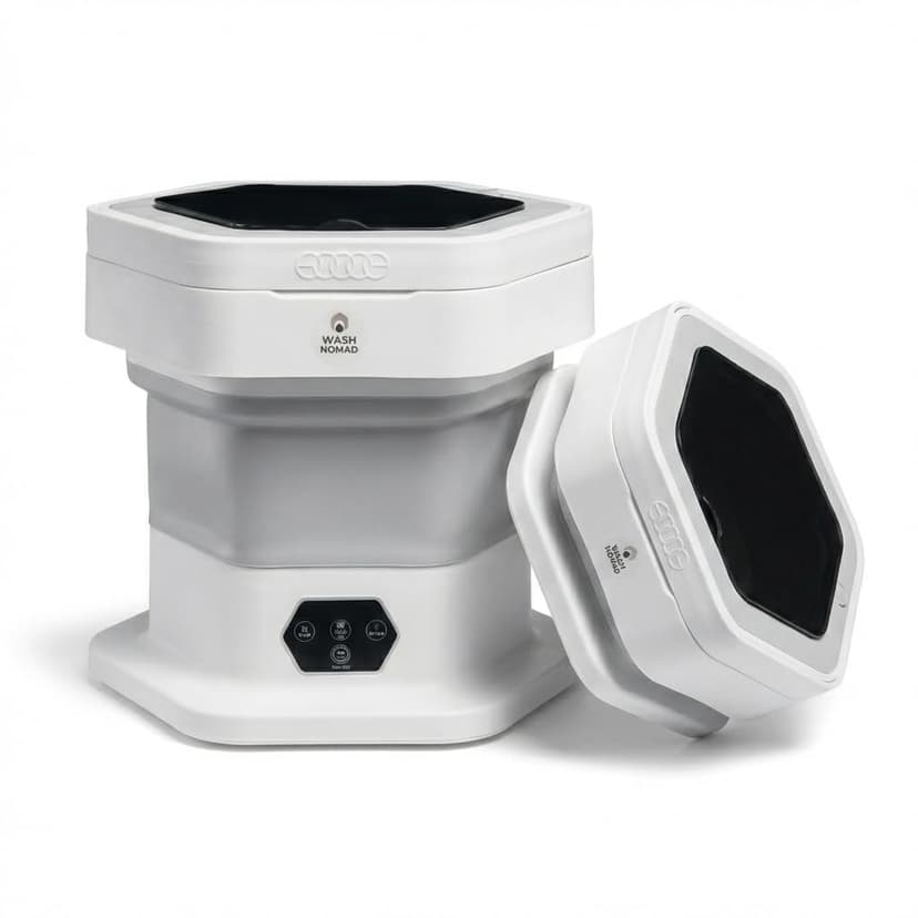 Portable Folding Washing Machine for Small Loads – Mini Washer for Baby Clothes, Underwear & Delicates – Foldable, Quiet, Space-Saving for Dorms, RVs & Travel