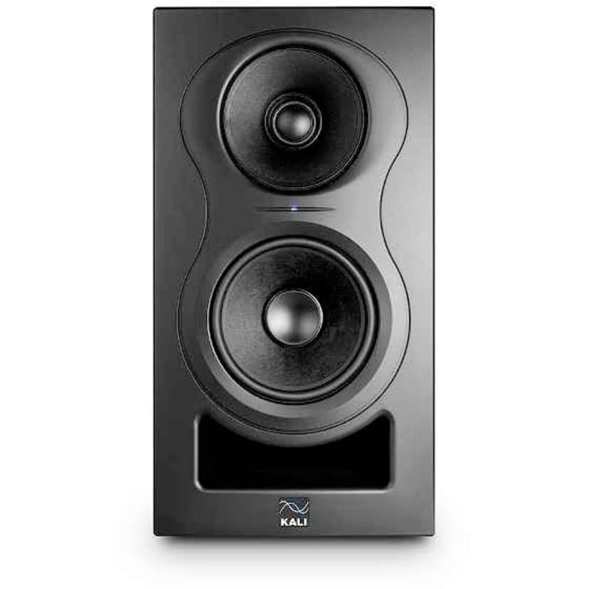 Kali Audio in-5 5" Powered 3-Way Studio Monitor - 160W Speaker System with Boundary Compensation EQ Settings - for Mixing, Recording, Audio Production - XLR, TRS, RCA Inputs - Single, Black