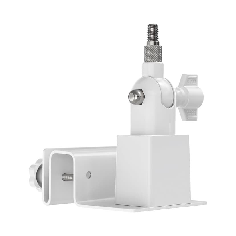 Holicfun Universal Solar Panel Gutter Mount for Ring, Arlo, Eufy, Wyze, Reolink Solar Panels and More (White)