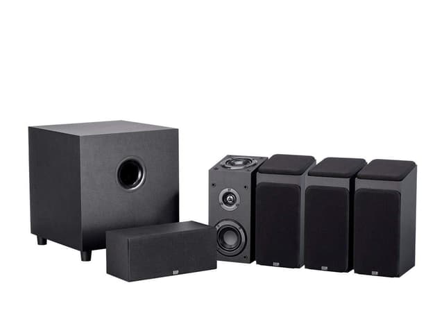 Monoprice Premium 5.1.4-Ch. Immersive Home Theater System - with 8 Inch 200 Watt Subwoofer, Dolby Atmos Compatible, Black