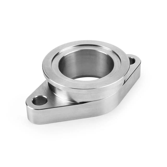 Stainless Steel 38mm to 44mm MV-R V Band Wastegate Flange Adapter Kit Car Universal 2 Bolt Turbo Flange Manifold