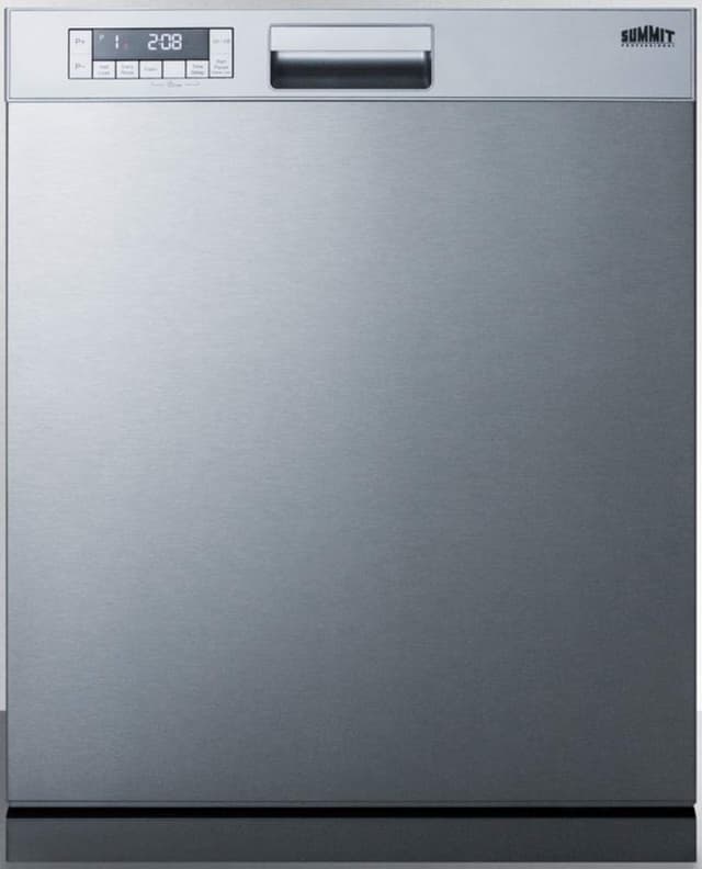 Summit Appliance 24 in. Stainless Steel Front Control Smart Dishwasher 120-VOLT with S