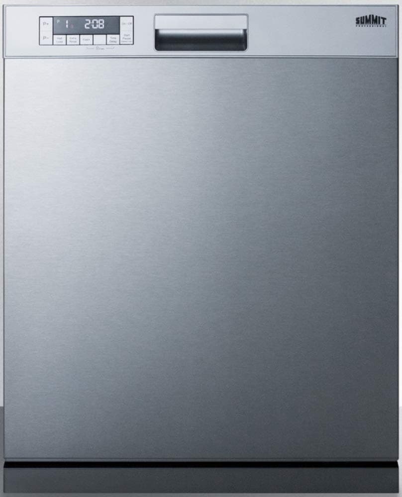 Summit Appliance 24 in. Stainless Steel Front Control Smart Dishwasher 120-VOLT with S