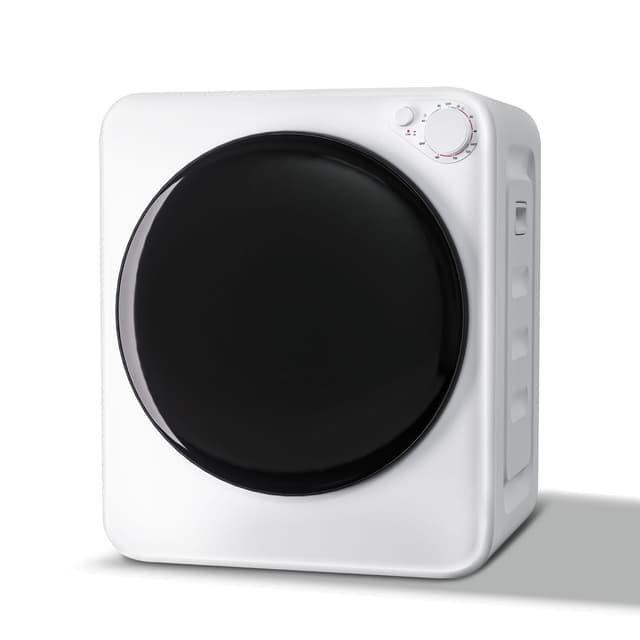 DOGHLY 1.8 cu.ft Portable Clothes Dryer, 800W Compact Dryer with Stainless Steel Tub, 5 Modes Auto Stop & Easy Control Small Dryer Machine, Ideal for Laundry, Apartments, Dorms, RVs, White