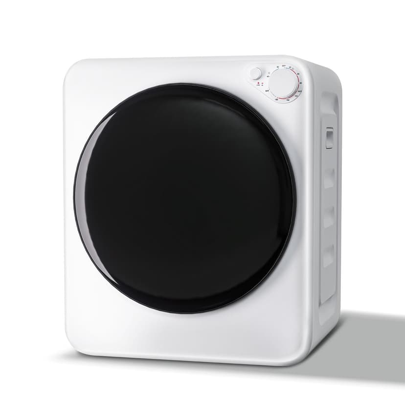 DOGHLY 1.8 cu.ft Portable Clothes Dryer, 800W Compact Dryer with Stainless Steel Tub, 5 Modes Auto Stop & Easy Control Small Dryer Machine, Ideal for Laundry, Apartments, Dorms, RVs, White