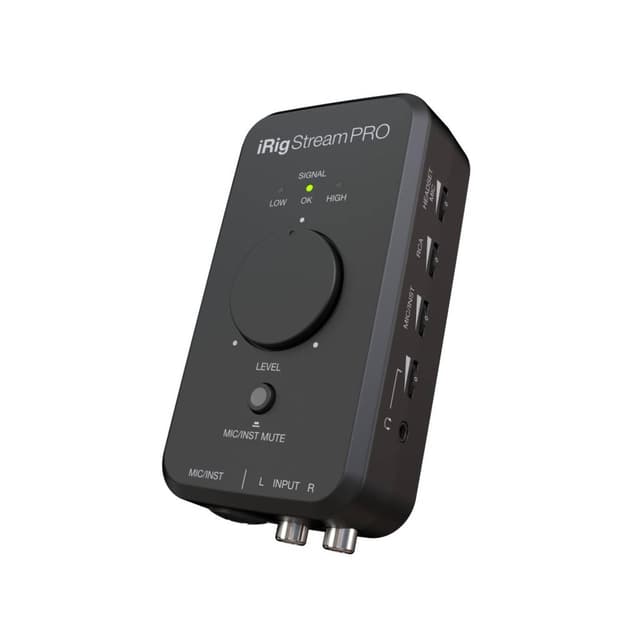 IK Multimedia iRig Stream Pro Streaming audio interface with in-line multi-input mixer, professional quality streaming, right in the palm of your hand.