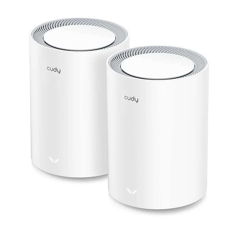 Cudy AX3000 Wi-Fi 6 2.5G Mesh System, Covers up to 2100 Sq.Ft, Replaces Wireless Router and Extender, Supports Ethernet Backhaul, Ideal for 2.5G Network, M3000 2-Pack
