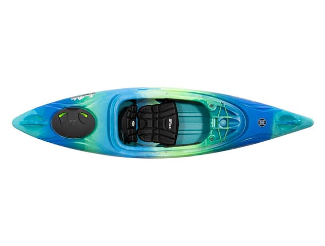 Perception Kayaks Joyride 10 - Sit Inside Kayak for Adults and Kids - Recreational and Multi-Water Kayak with Selfie Slot - 10' - Déjà vu