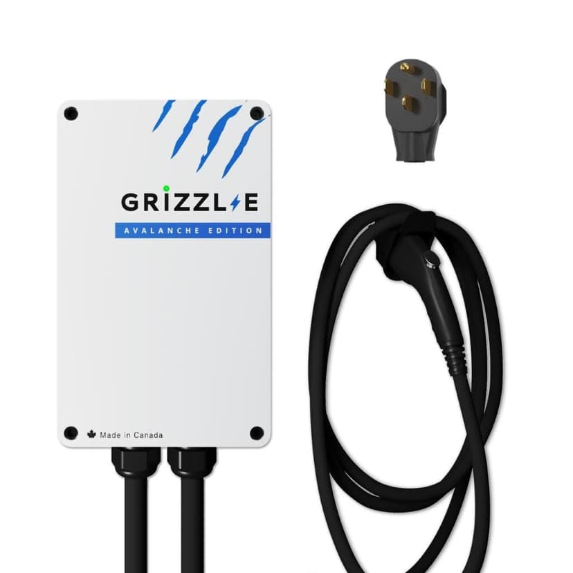 Grizzl-E Classic Level 2 Electric Vehicle (EV) Charger up to 40 Amp, UL Certified Indoor/Outdoor Electric Car Fast Wall Charging Station, NEMA 14-50 Plug, 24 feet Premium Cable, Avalanche Edition
