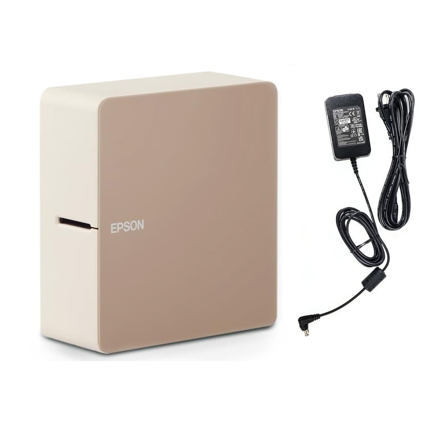 LABELWORKS Epson LW-C610PX Premium Portable Wireless Label Maker with AC Adapter - Ideal for Home, Crafts, and Organization