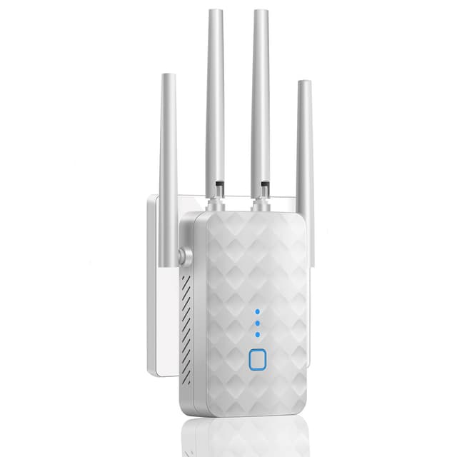 WiFi Extender Signal Booster for Home: Internet Repeater (White, XL)