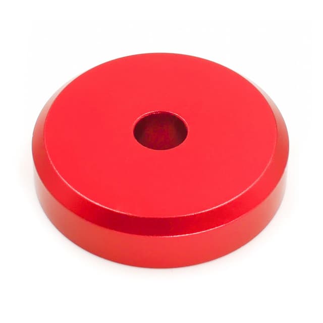 Menesia 45 Record Adapter Aluminum 45 RPM Adapter for Record Player (red)