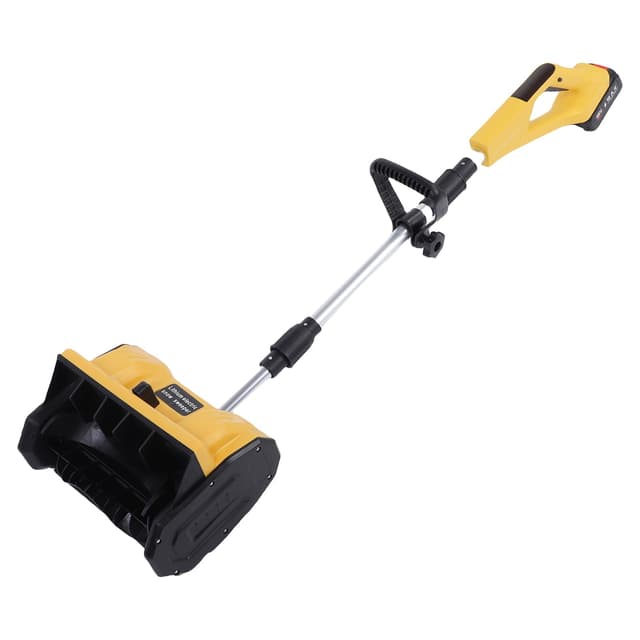 ZIZEV Cordless Snow Shovel, 33000r / min 500W Electric Snow Blower with 2 Rechargeable Batteries, Directional Plate and Foldable Design, 11inch Clearing Width for Yard Driveway (US Plug)
