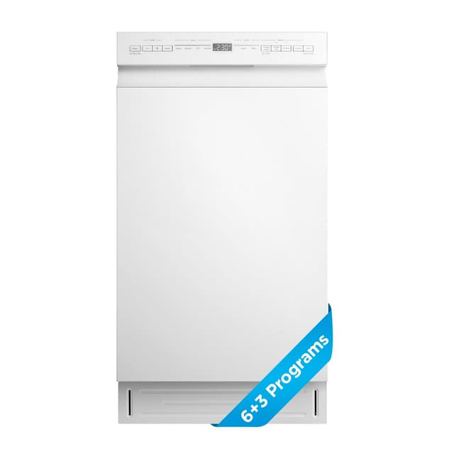 Midea MDF18A1AWW Built-in Dishwasher with 8 Place Settings, 6 Washing Programs, Stainless Steel Tub, Heated Dry, Energy Star, White