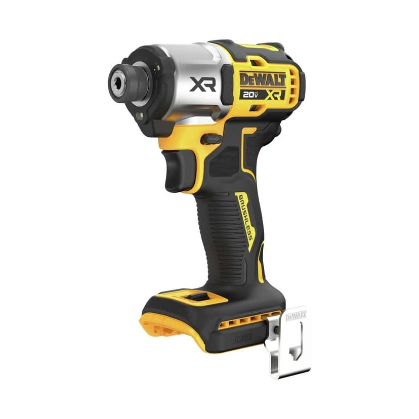 DEWALT 20V MAX XR Impact Driver, 1/4 Inch High Torque Brushless 3 Speed Premium Cordless with LED Light, Extended Runtime, Tool Only (DCF845B)