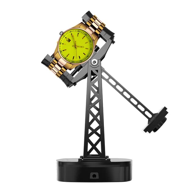 FEICHONGHO Single Watch Winder for Automatic Watches,Timer Shutdown,Adjustable Speed,Self Winding Turner,Rotating Device (Standard Version)
