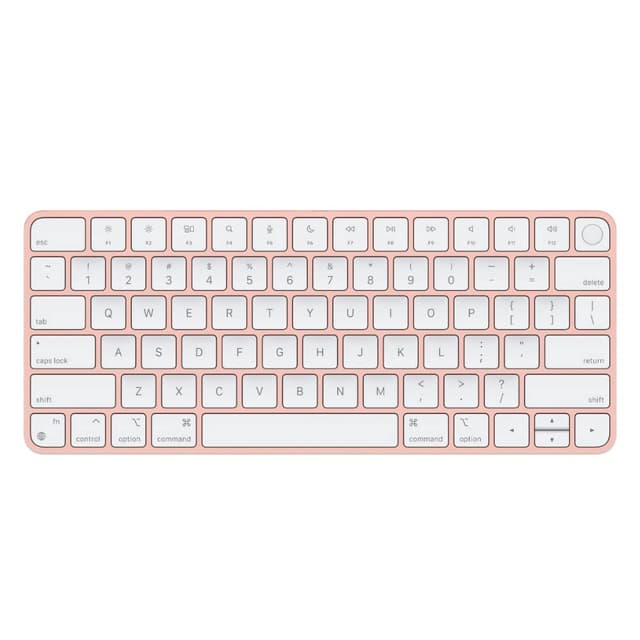 Apple Magic Keyboard with Touch ID for Mac Models with Apple Silicon (QWERTY English) Pink (Renewed)