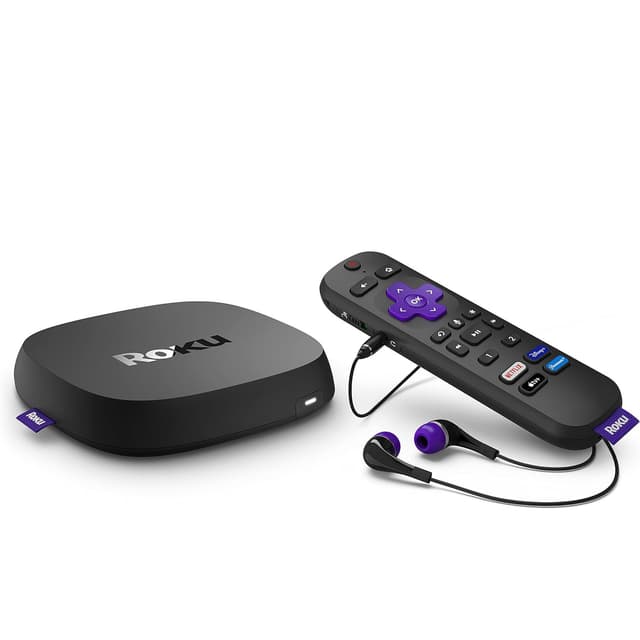 Roku Ultra | The Ultimate Streaming Device 4K/HDR/D. Vision/Atmos, Rechargeable Roku Voice Remote Pro, and More | Free & Live TV (Renewed)