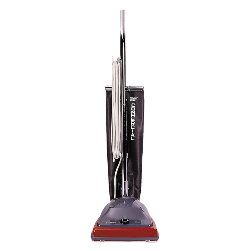 Sanitaire EUKSC679J Commercial Shake Out Bag Upright Vacuum Cleaner with 5 Amp Motor, 12" Cleaning Path,Red
