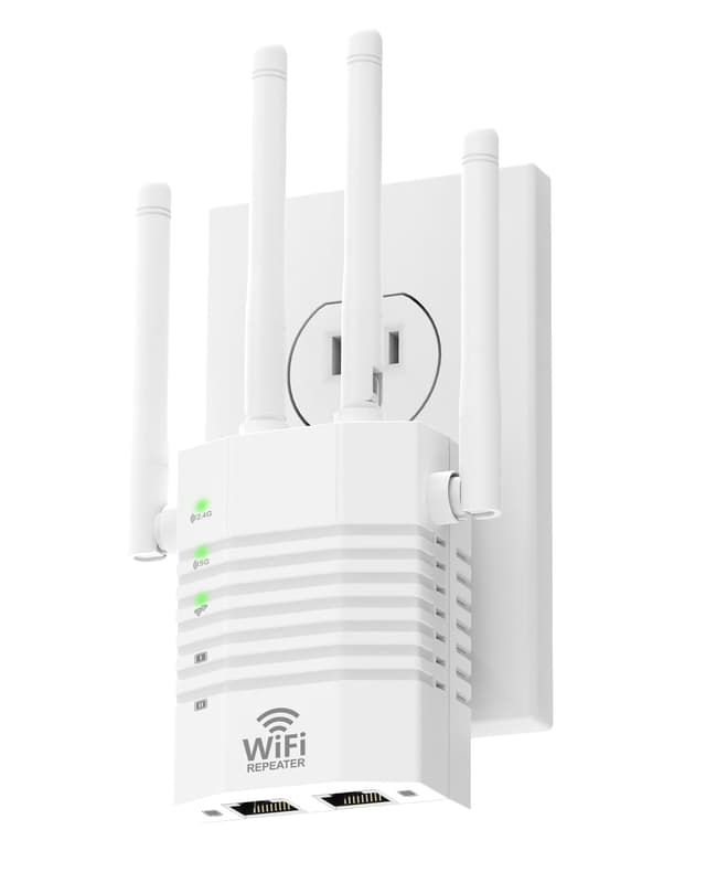 WiFi Extenders Signal Booster Up to 12880 sq. ft and 105 Devices,Easy Setup Assistant Provides Quick,WiFi Booster with Dual Band 5GHz/2.4GHz, Long Range WiFi Extender with One Ethernet Port