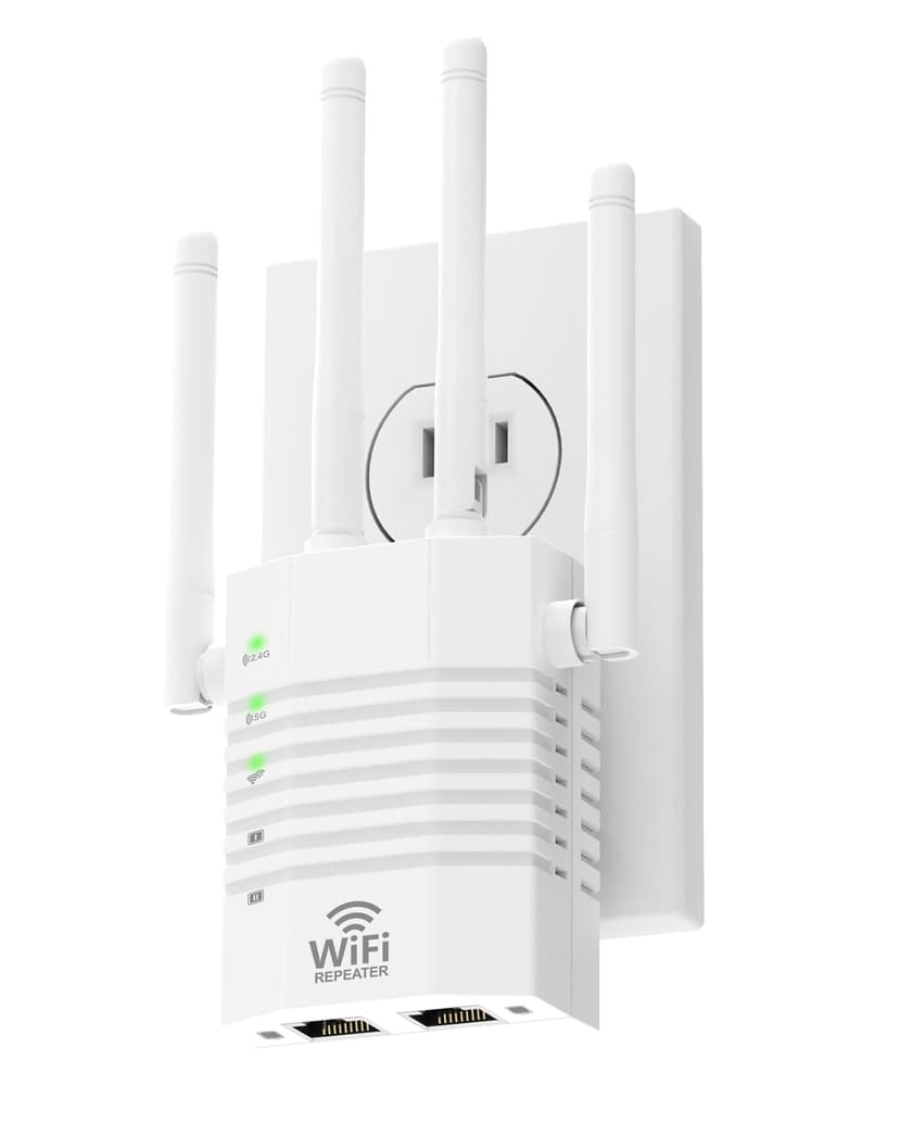 WiFi Extenders Signal Booster Up to 12880 sq. ft and 105 Devices,Easy Setup Assistant Provides Quick,WiFi Booster with Dual Band 5GHz/2.4GHz, Long Range WiFi Extender with One Ethernet Port