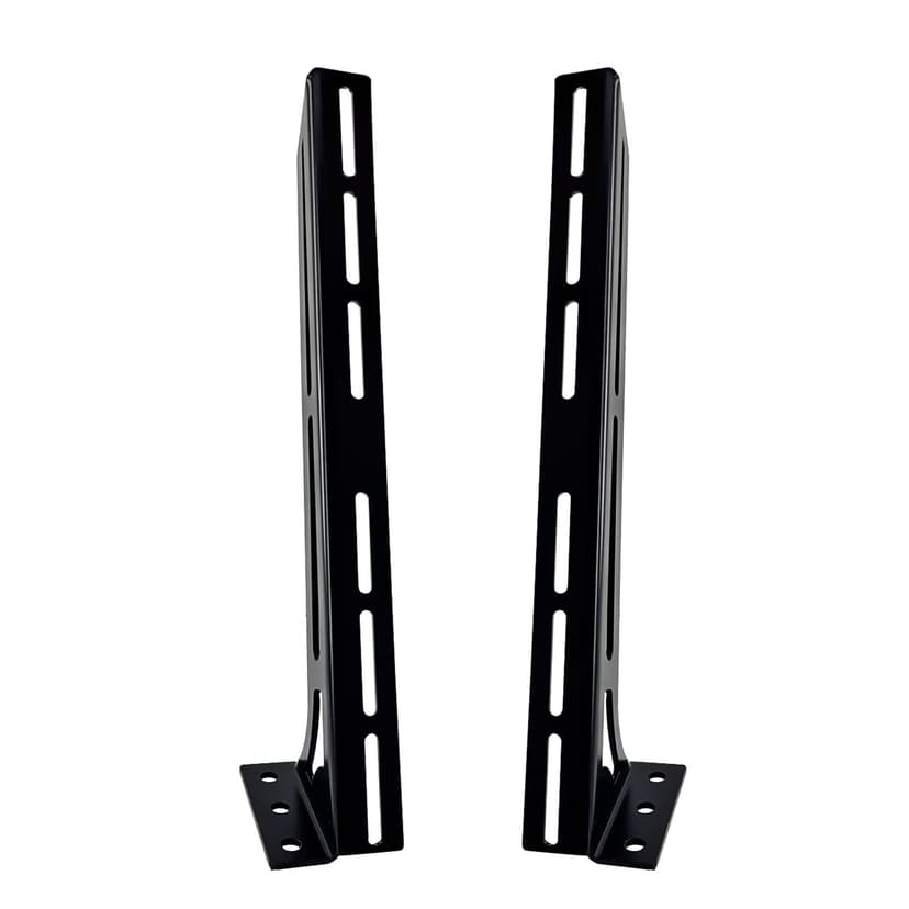 STILEALUS Steel Floor & Wall Mount Amplifier Rack Laser-Cut Audio Equipment Rack for Car Audio Sound System Coated with Black Powder