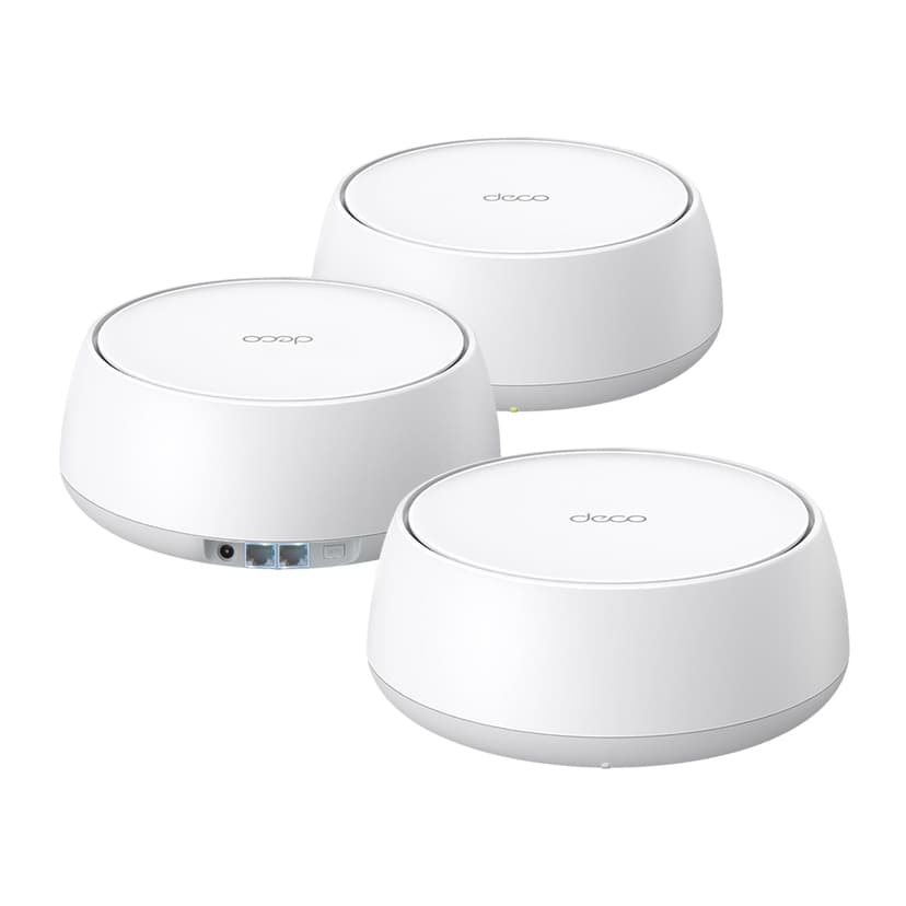 TP-Link Deco 7 BE25 Dual-Band BE5000 WiFi 7 Mesh Wi-Fi System | 4-Stream 5 Gbps, 240 Mhz | Covers up to 6,600 Sq.Ft | 2X 2.5G Ports Wired Backhaul | VPN,MLO, AI-Roaming, HomeShield, 3-Pack