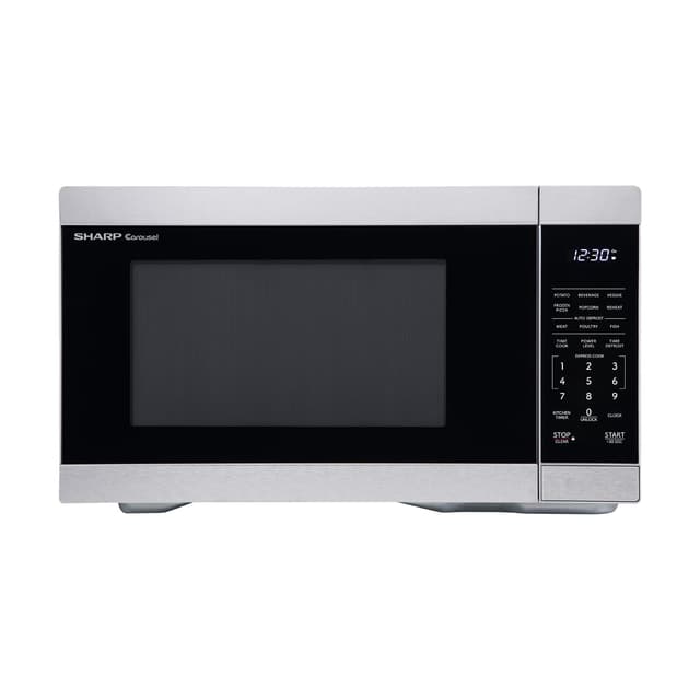 SHARP Countertop Microwave Oven with Removable 12.4" Carousel Turntable, 1000 Watt, 1.1 Cubic Feet, Stainless Steel