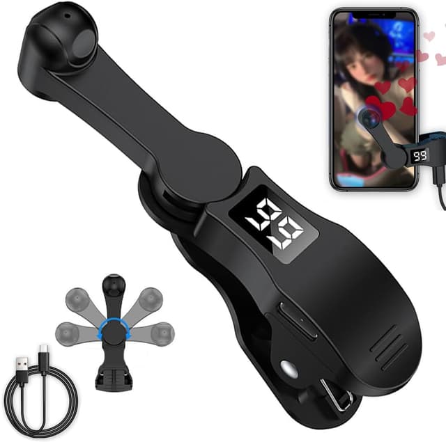 Auto Clicker for Smart Phone,Phone Screen Device Speed Clicker for iPhone iPad Apps, Smart Automatic Screen clicker for Game,Live Broadcasts Likes, Games, Shopping, Reward Tasks (Black)