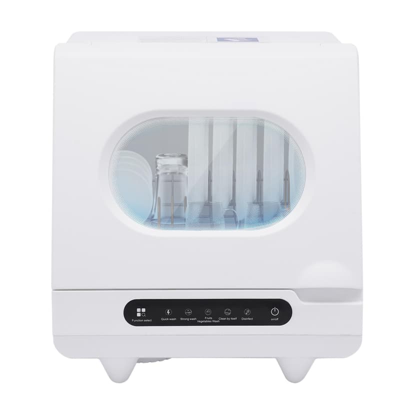 Portable Countertop Dishwasher, 5 Washing 12 Spouts Water Tank Leak-Proof Dry and 360° Rotation Flushing, Uitable for Homes Kitchen Apartments Dormitories Campers Rvs