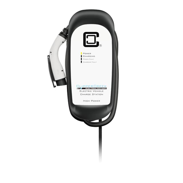 ClipperCreek HCS-60 Level 2 EV Charger - 48A, Hardwired, 11.5 kW, NEMA 4 Outdoor-Rated Enclosure, 25ft Cable, ETL Listed, Energy Star Certified, Compatible with All EVs, 3-Year Warranty