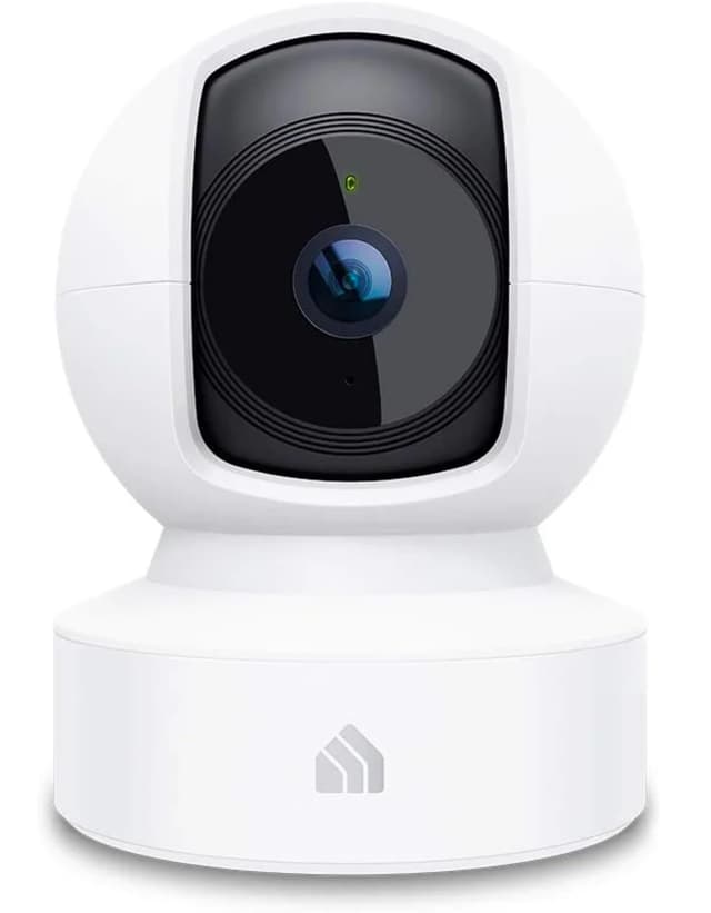Kasa 1080p Indoor Pan/Tilt Wired Security Camera - Works as a Baby & Pet Monitor, Motion Detection & Tracking, 2-Way Audio, Night Vision, Subscription-Free Local Storage or Optional Cloud, EC70