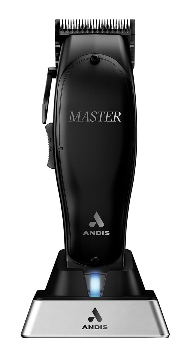 Andis Black Label MLC Professional Master Cordless Lithium-Ion Hair Clipper, Adjustable Carbon Steel Blade for Close Cutting, Black