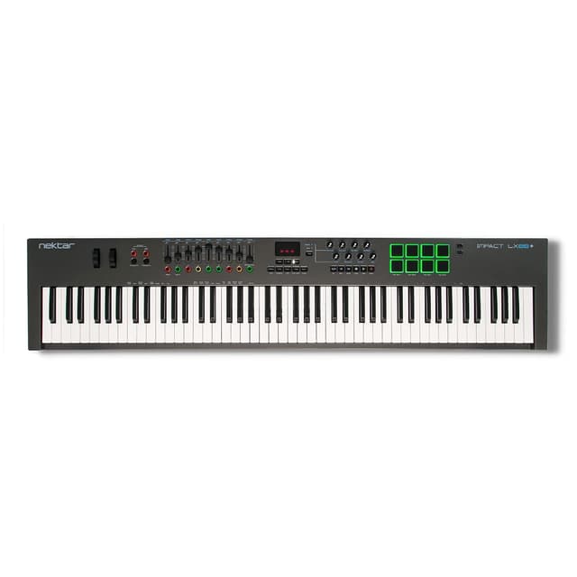 Nektar Impact LX88+ | USB MIDI Controller Keyboard with Nektar DAW Integration Dark Grey