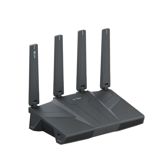 GL.iNet GL-BE6500 (Flint 3e) WiFi 7 Router, High-Speed WiFi Router for Wireless Internet w/VPN, 5 x 2.5G Ethernet Port for Fiber Optic Modem, Long Range Large Home, Business & Gaming Computer Routers