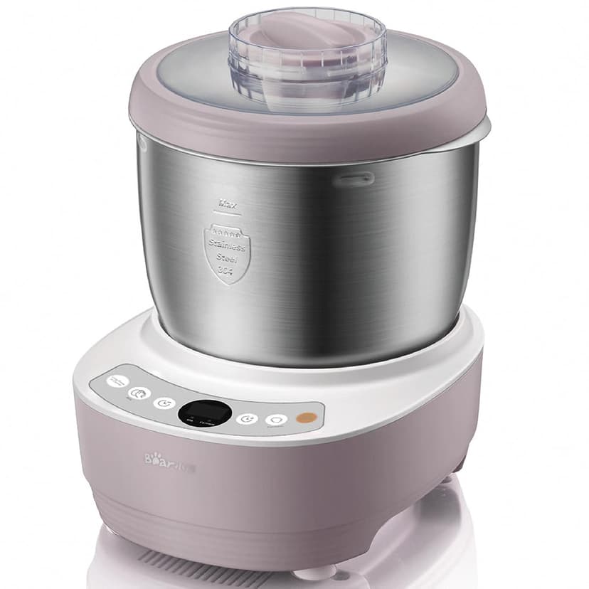 Bear 3.7-Quart Electric Dough Maker with Fermentation Function, Crafted with 304 Stainless Steel for Pizza & Bread Dough, HMJ - A35M1